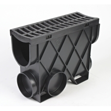 Dux Storm Drain Slimline Pit (Black Heelguard Grate) - R3439